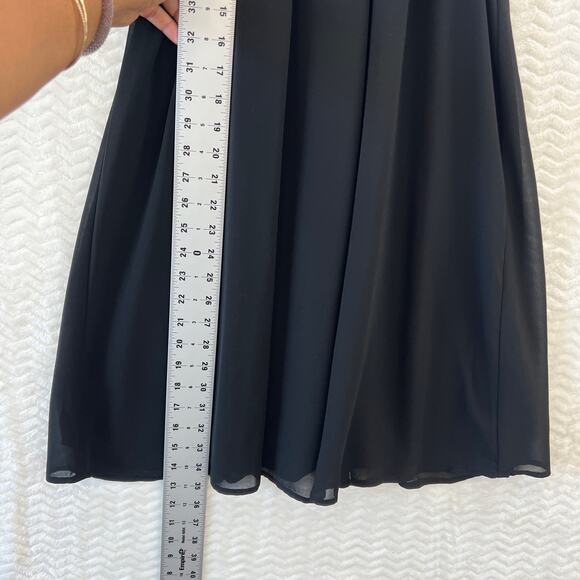 ASTR The Label Black Trapeze Chiffon High Neck Halter Party Mini Dress Women XS - Picture 10 of 13